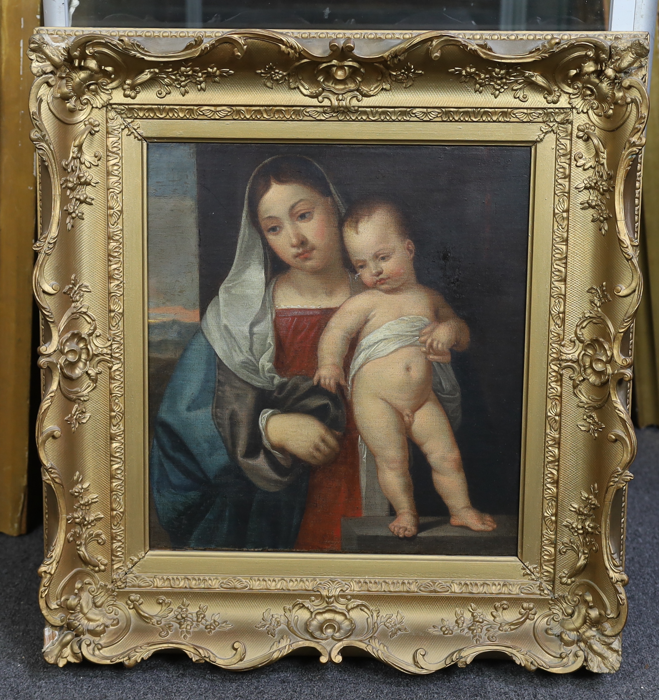 After David Teniers the Younger (1610-1690), 'The Gipsy Madonna', oil on canvas, 42 x 38cm